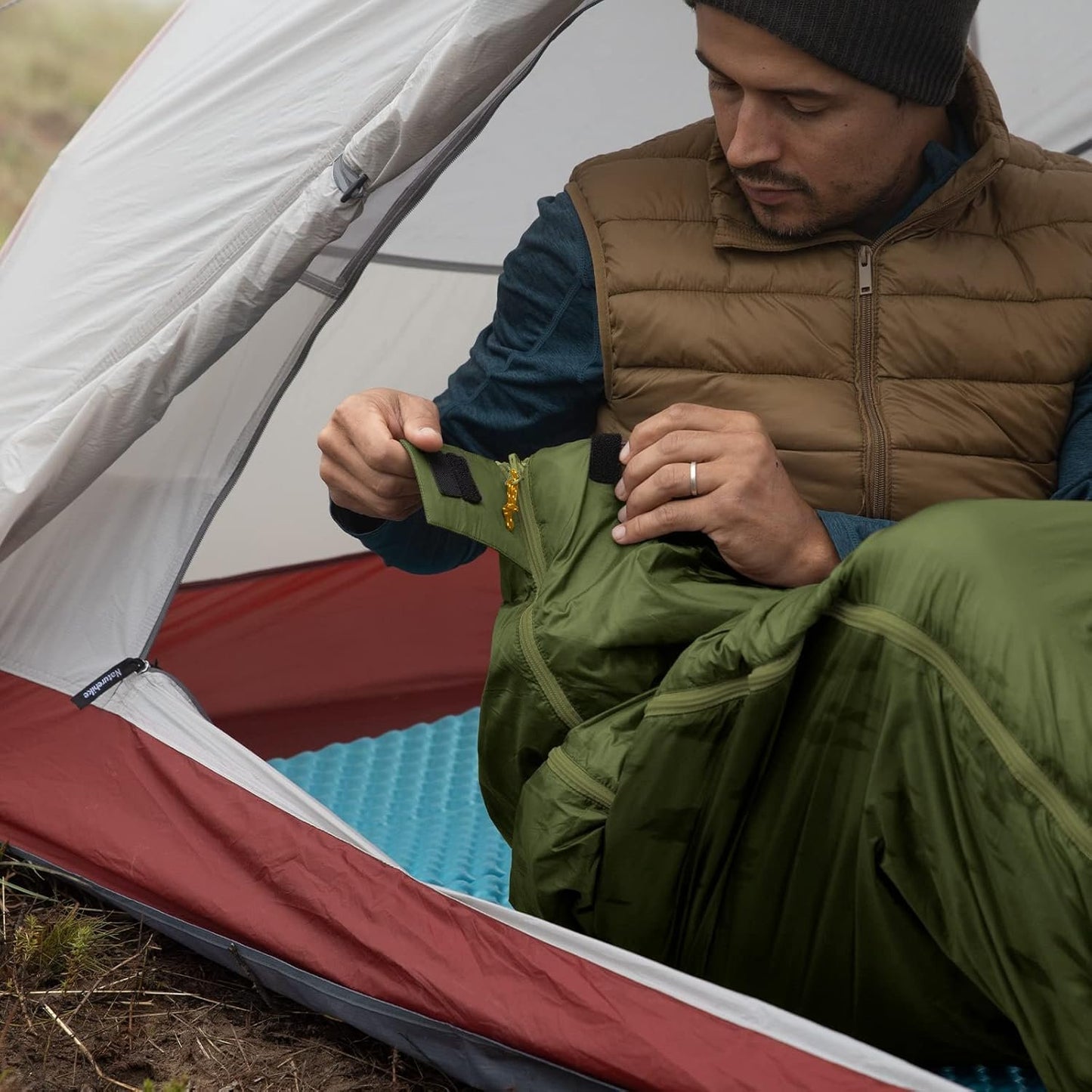 Sac de Couchage - CampingSleepingBag™ - Vert - Fred Adventure